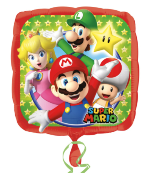 Folienballon - Super Mario: alle - ø 43cm